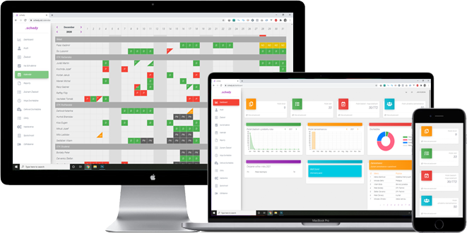 Schedy - online dochádzkový systém